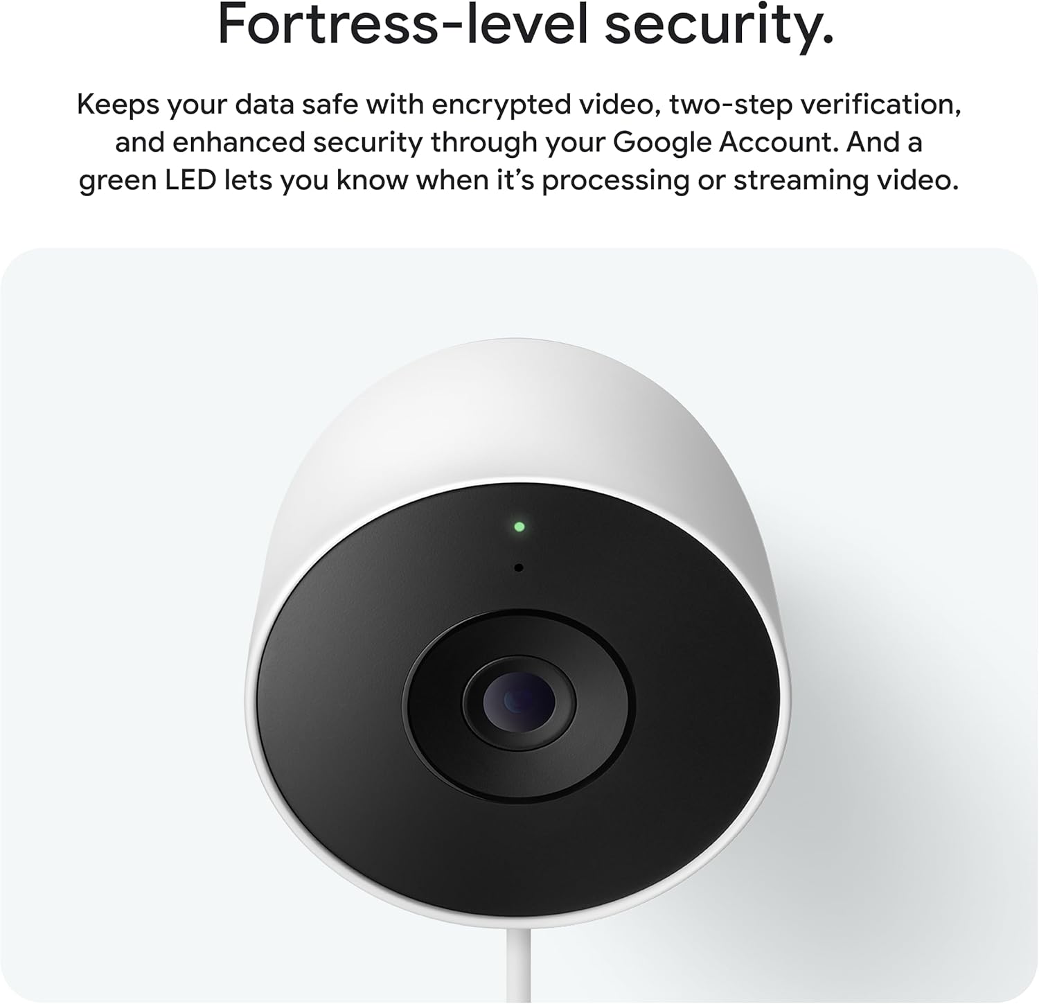 Nest Cam Outdoor (Wired, 2nd Gen) - view 3