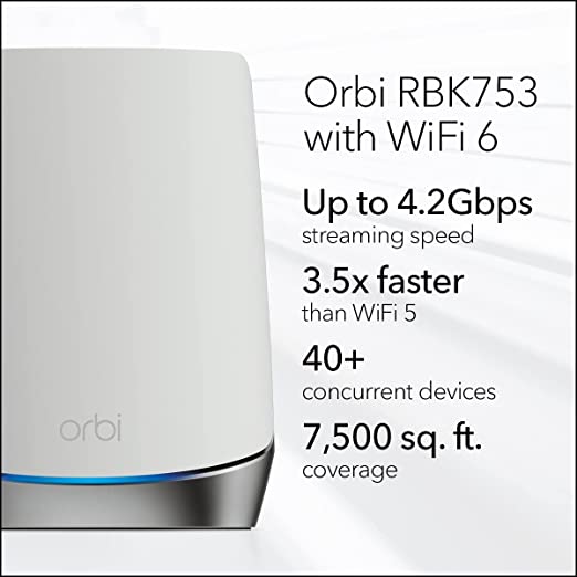 Orbi Mesh WiFi 6 System AX4200 (RBK753) - view 2
