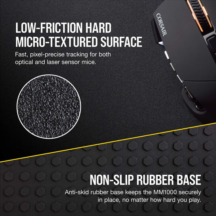 CORSAIR: MM1000 Qi Wireless Charging Mouse Pad